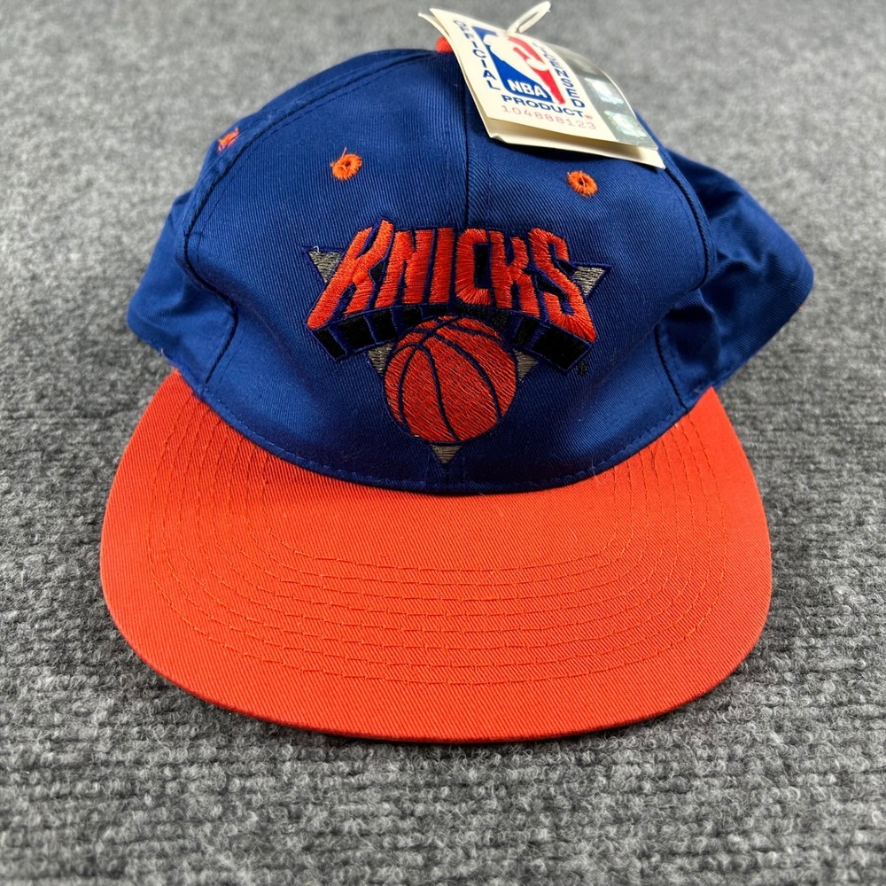 Drew Pearson New York Knicks Hat Mens OSFM Blue Orange Snapback Vintage NBA 90s